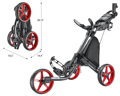 Golf Push Cart - CaddyTek Caddylite 3 Wheel - EZ TOUR